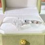 14K White Gold Moissanite ring Image 3