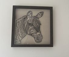 zebra wall art