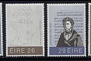 1982 Ireland Irish Literary &amp; Musical Figures Commemorative Stamps Mint Never Hinged (MNH)