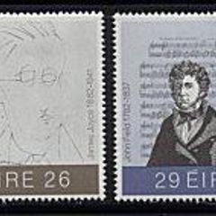 1982 Ireland Irish Literary & Musical Figures Commemorative Stamps Mint Never Hinged (MNH)