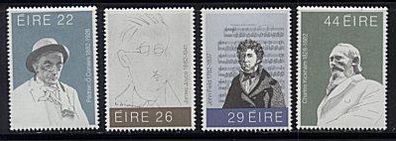 1982 Ireland Irish Literary & Musical Figures Commemorative Stamps Mint Never Hinged (MNH)