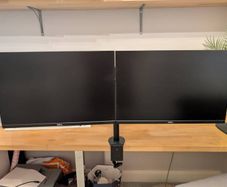 Dell UltraSharp U2415b Matched Dual Monitor Setup + Arm
