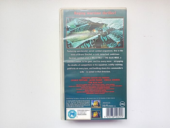 The Blue Max   War Movie    Vhs