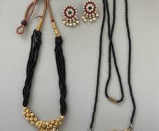 Traditional Indian Jewelry Set - Mangalsutra & Earring Collection