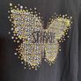 Girl's Black Sparkle Long Sleeve Top | Size 3-4 years Image 3