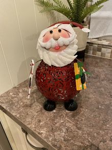 Battery operated light up Santa