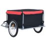 Bike Cargo Trailer Black and Red 65 kg Image 3