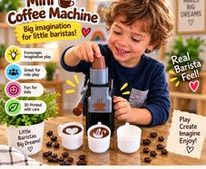 Mini Coffee Machine 3D Printed Kids Pretend Play Toy