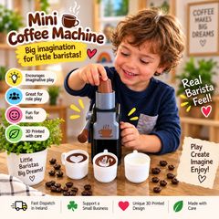 Mini Coffee Machine 3D Printed Kids Pretend Play Toy