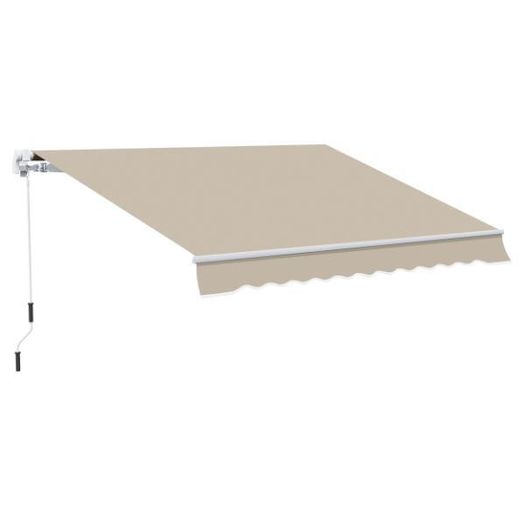 Manual Retractable Patio Awning 13' x 8'