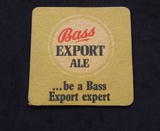 Bass Export Ale : Be A Bass Export Expert - Vintage 1970s Beer Mat/Coaster