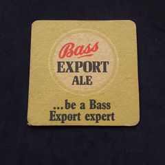 Bass Export Ale : Be A Bass Export Expert - Vintage 1970s Beer Mat/Coaster