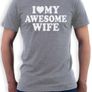 I Love My Awesome Wife T-shirt Tee Top Shirt Image 4