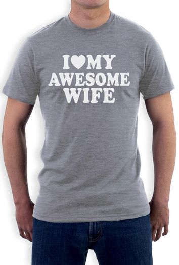 I Love My Awesome Wife T-shirt Tee Top Shirt