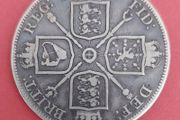 England  1887 Victoria Double Florin  Very Fine condition