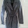 Black Patterned PVC Mac by Mexx, Size 8 Image 2