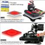 5-in-1 Multifunction Heat Press Machine for T-Shirts Mugs Caps & Plates Image 7