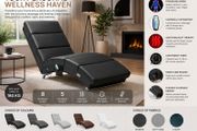 Heated Lounger with Massage Modes and Timer