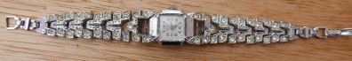 Vintage 1940's Ladies Berco De Luxe 17 rubis cocktail Manual Wind Up watch Swiss made (works well)