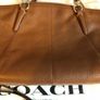 Coach Kelsie Satchel  in Pebble Leather Crossbody Bag Medium Size, colour caramel, cards, dust bag included. Image 2