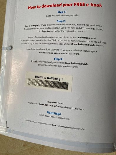 Junior Cycle SPHE    Health and Wellbeing SPHE 1  Includes free e-book code