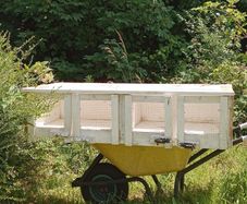 Multi-Compartment Wooden Quail Cage / Breeding Hutch