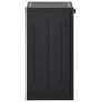 Garden Storage Cabinet Black 65x45x88 cm PP Rattan Image 2