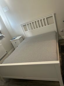 HEMNES bed frame with mattress