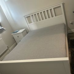 HEMNES bed frame with mattress