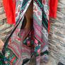 Vintage Red floral maxi 1970s Shirt Dress, hippie boho Retro, button & zip fastening Size Small maybe Medium( check measurements) Postage included Image 8