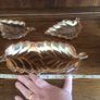 Carnival glass leaf dishes x3 Image 2