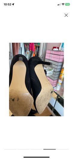 Carvela black studded boots