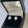 Vintage Hallmarked Silver Opal & Sapphire Clusters Image 4