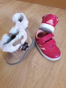 Toddler girls adidas trainers size uk 5/ eur 21