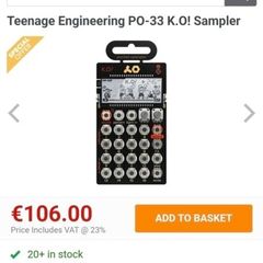 Brand New Po Ko33 Micro Sampler/sequencer/Speaker/Audio I/O    (3 units left)