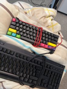 Dual Gaming Keyboard Bundle HyperX RGB and Anne Pro 2