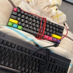 Dual Gaming Keyboard Bundle HyperX RGB and Anne Pro 2