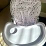 Babylo unisex white print high chair Image 3