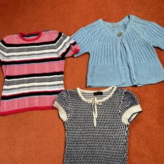 3 Short Sleeve Wool Tops