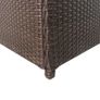Garden Storage Box Brown 120x50x60 cm Poly Rattan Image 2
