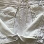 Ladies White Linen Trousers H&M.  Eu 40 Medium Size 12.  Nice Wide Leg. Dressy Or Casual.  In Super Condition. Image 4