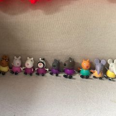 Peppa pig characters and suitcase