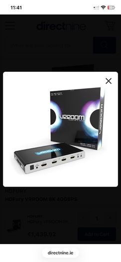Hd fury vrroom