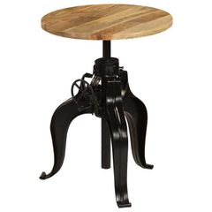 Bar Table Solid Mango Wood 60x(76-110) cm