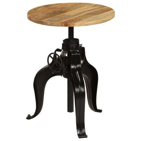 Bar Table Solid Mango Wood 60x(76-110) cm