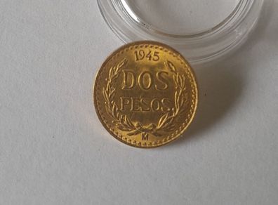Mexico Gold Dos Peso Coin