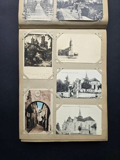 France  Large Vintage Postcard Album approx 500 cards 1900 1940 towns cities landscapes