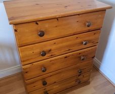 European redwood chest drawer 6 drawers