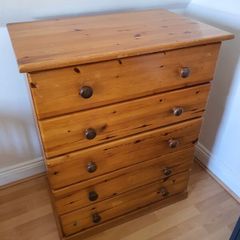 European redwood chest drawer 6 drawers