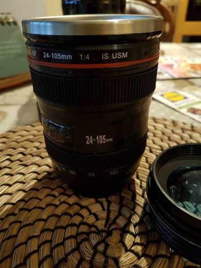 Camera lens mug